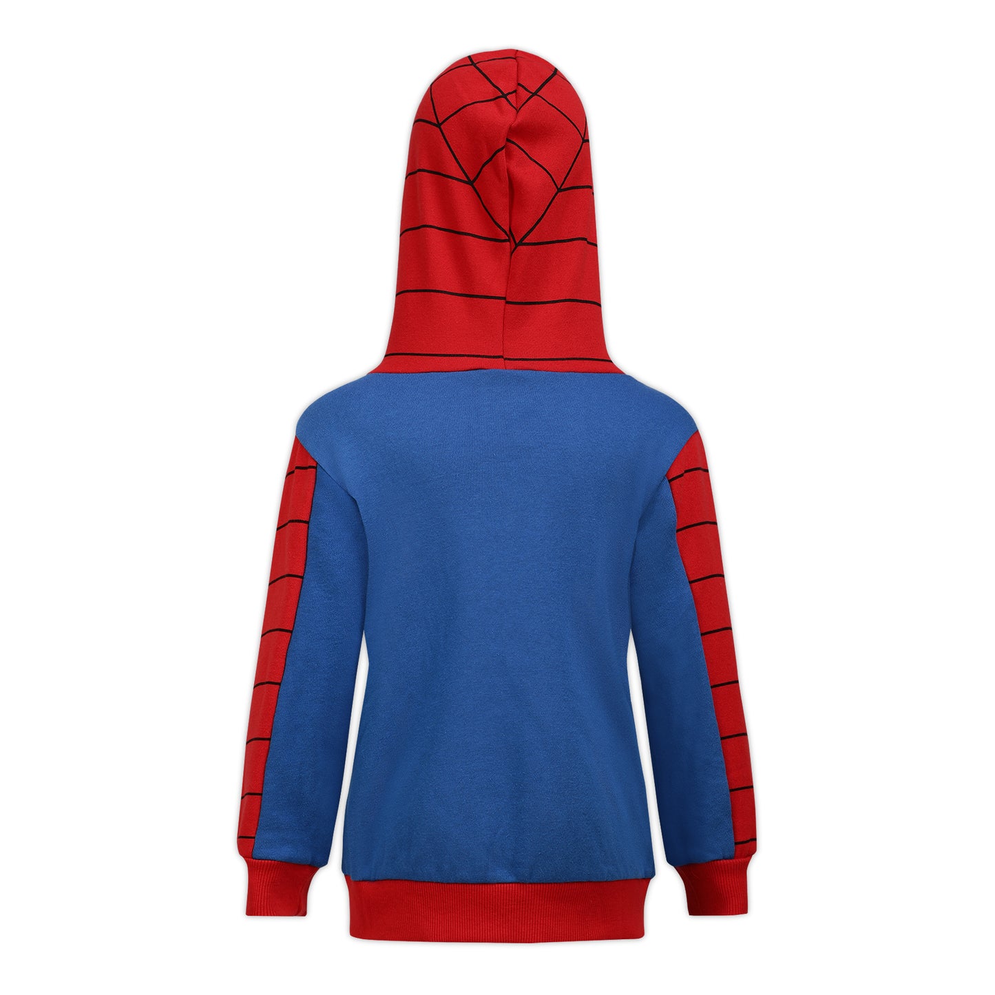 Marvel Avengers Captain America and Spiderman Boys Zip-Up Hoodie for Toddler and Little Kids - Navy/Red/White