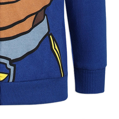 Nickelodeon Paw Patrol Marshall, Rubble or Chase Boys' Zip Up Hoodie for Toddler and Little Kids – Red/Yellow/Blue