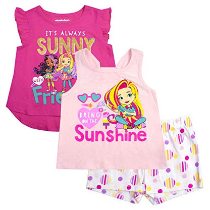 Paw Patrol Little Girls' 3-Piece Short Set Hot Pink