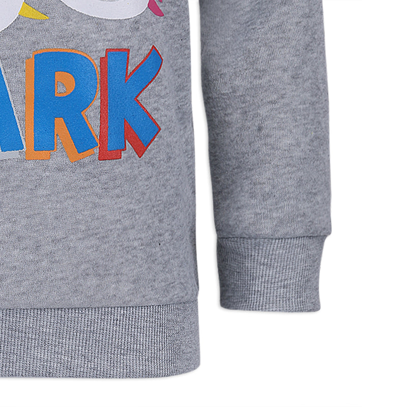 Nickelodeon Baby Shark Boys Pullover Hoodie for Toddler and Little Kids - Grey