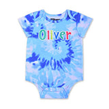 10 Threads Oliver Boys’ Short Sleeve Bodysuit for Newborn and Infant – Blue