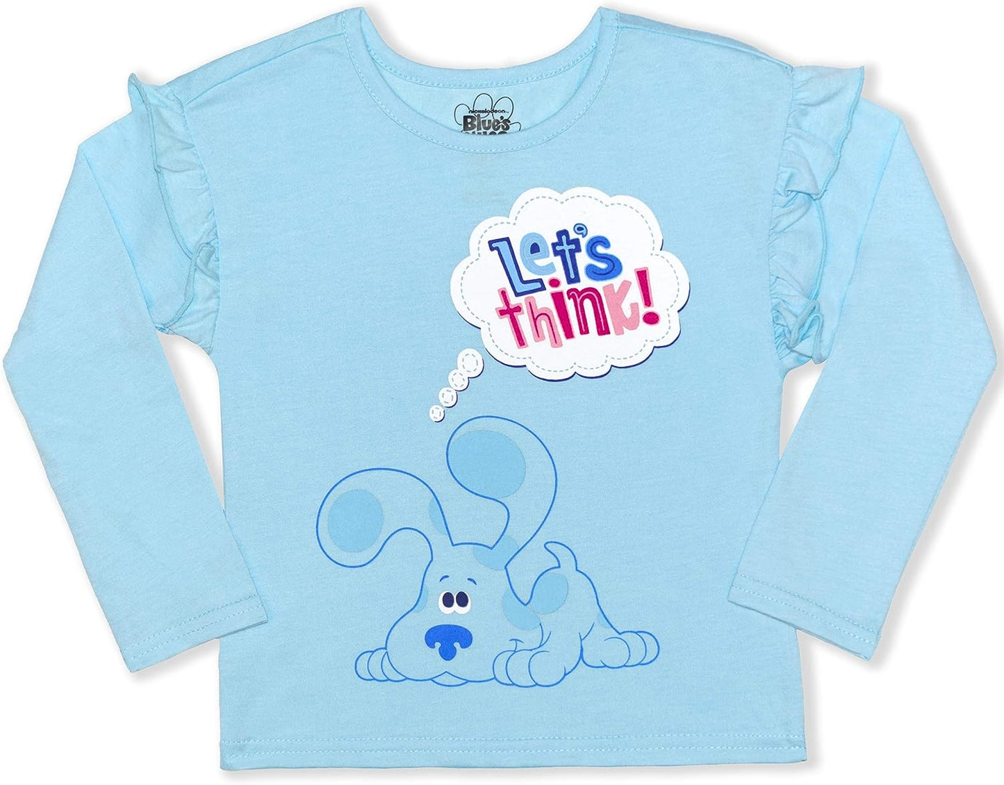 Nickelodeon Blue?s Clues Girls? 3 Piece Long Sleeve T-Shirt, Short Sleeve T-Shirt and Leggings Set for Toddlers